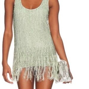 NBD Lya Micro Green Mini Dress XS